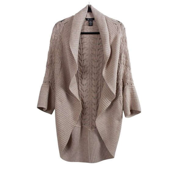 Sisters Open Front Vine Knit Cocoon Cardigan - Picture 15 of 16